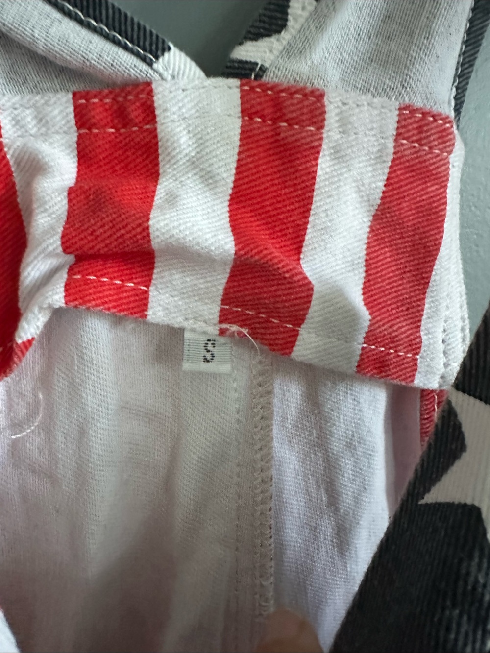 Stars & Stripes Short Overalls Jumpsuit - Red, White & Blue - Picture 4 of 6